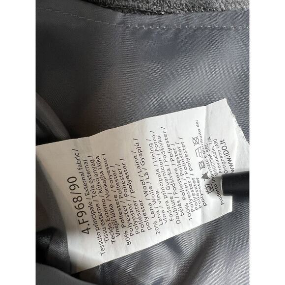 Girls Ido By Miniconf Plaid Wool Blend Dress Grey Plaid Bow 4T Short Sleeve NEW - Picture 4 of 6